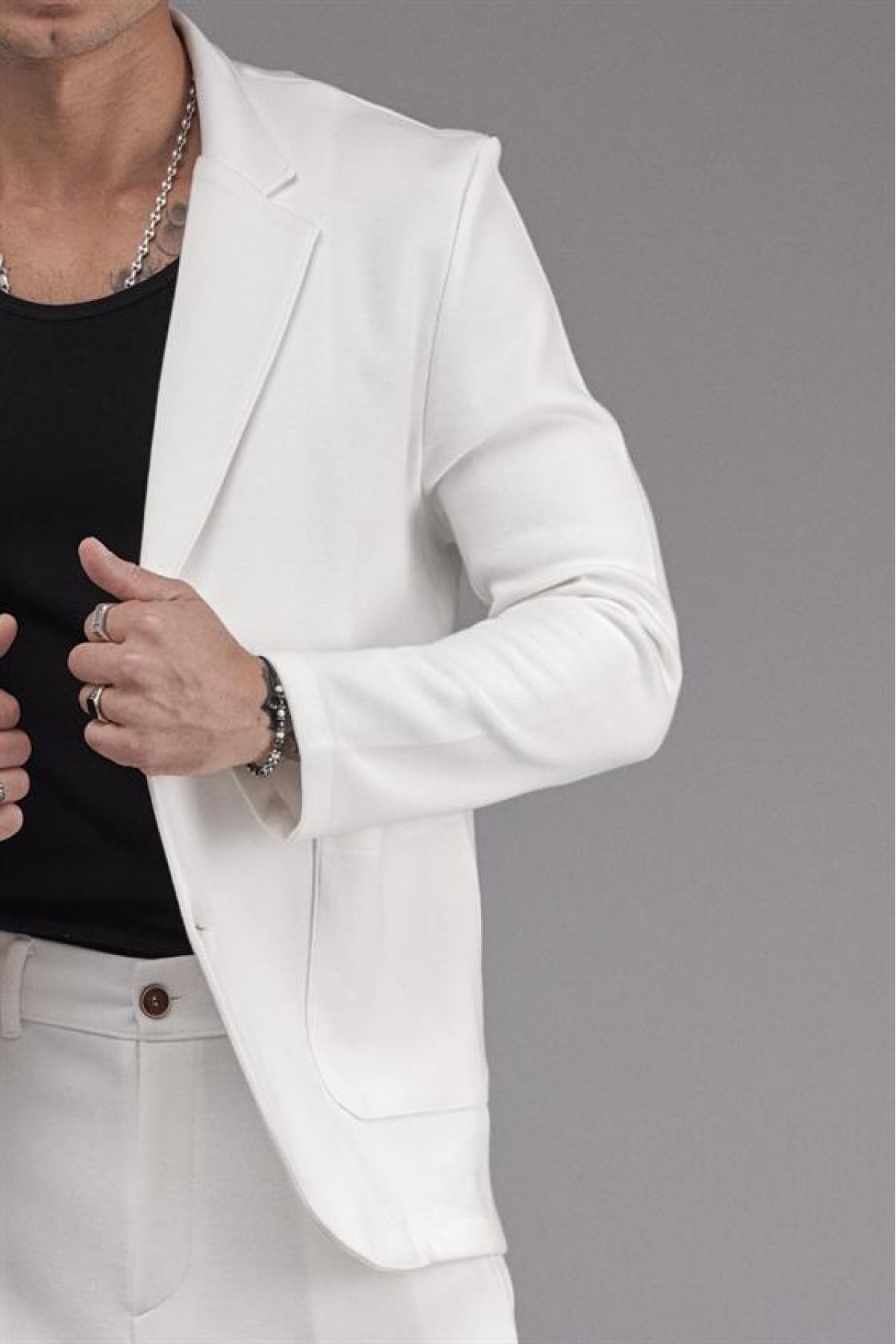 Regular Kalıp Mevsimlik Erkek Blazer Takım S