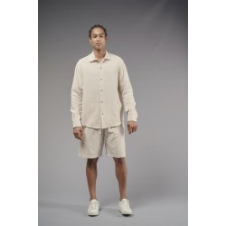 Regular Kalıp Müslin Kumaş Uzun Kol Erkek Gömlek S