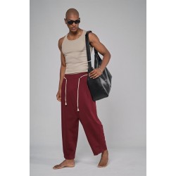 Şalvar Kesim Beli Lastikli Pantolon S