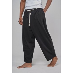 Şalvar Kesim Beli Lastikli Pantolon S