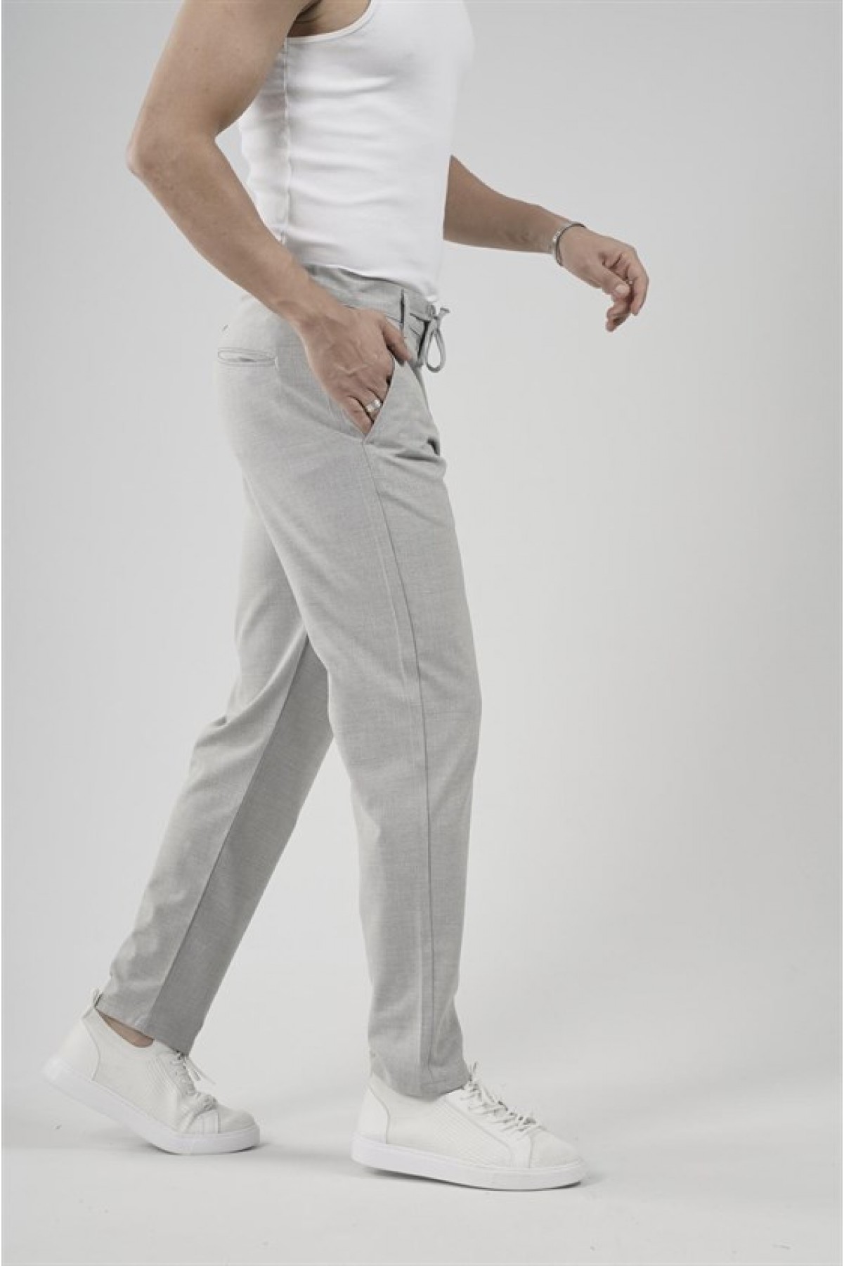 Skinny Kalıp Kumaş Pantolon S