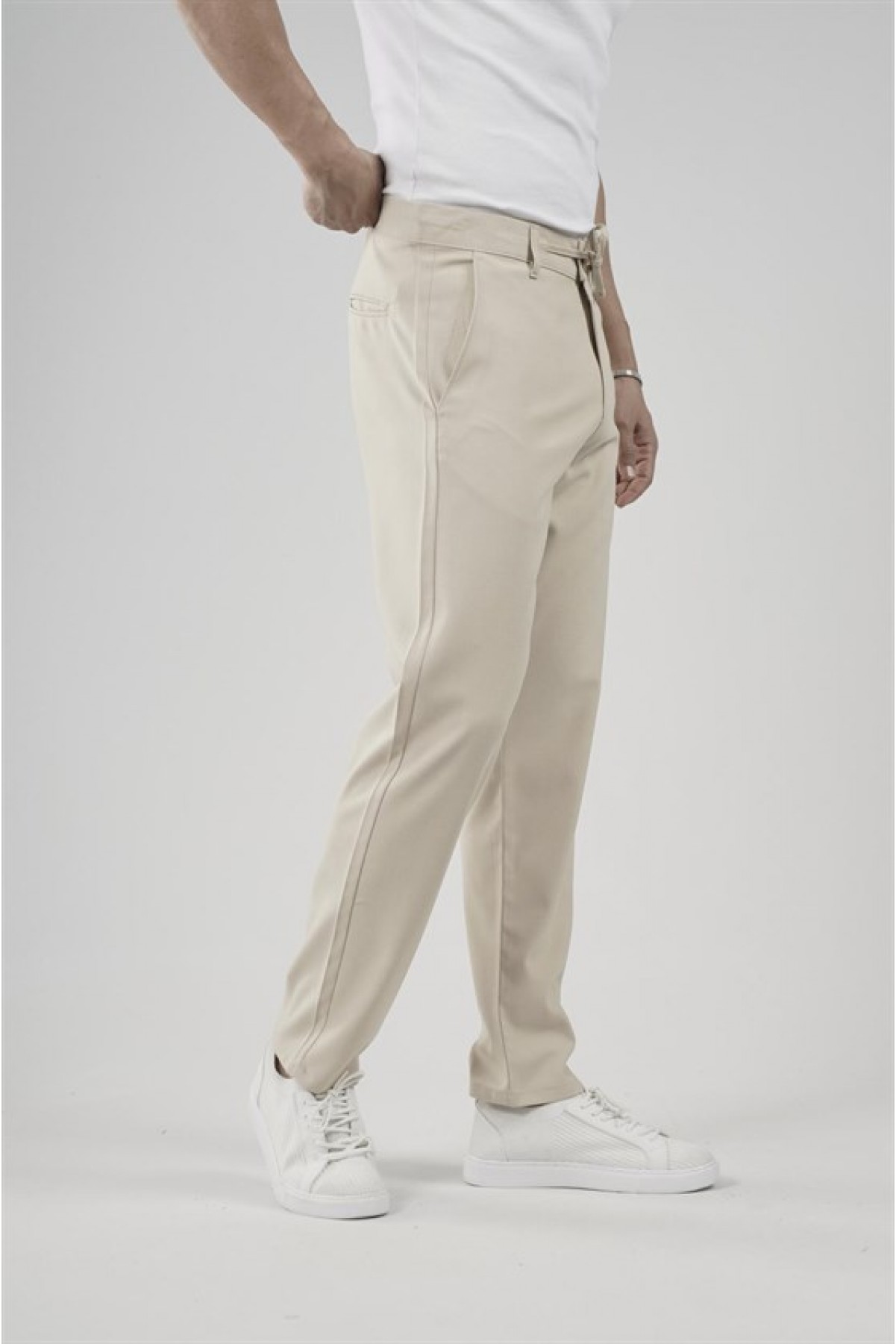 Skinny Kalıp Kumaş Pantolon S