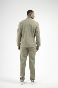 Slim Fit Kalıp Erkek Pamuklu Keten Alt Üst Takım S
