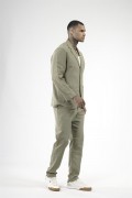 Slim Fit Kalıp Erkek Pamuklu Keten Alt Üst Takım S