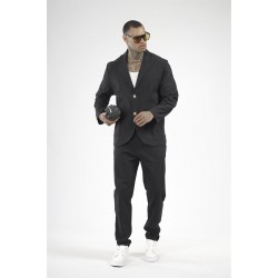 Slim Fit Kalıp Erkek Pamuklu Keten Alt Üst Takım S