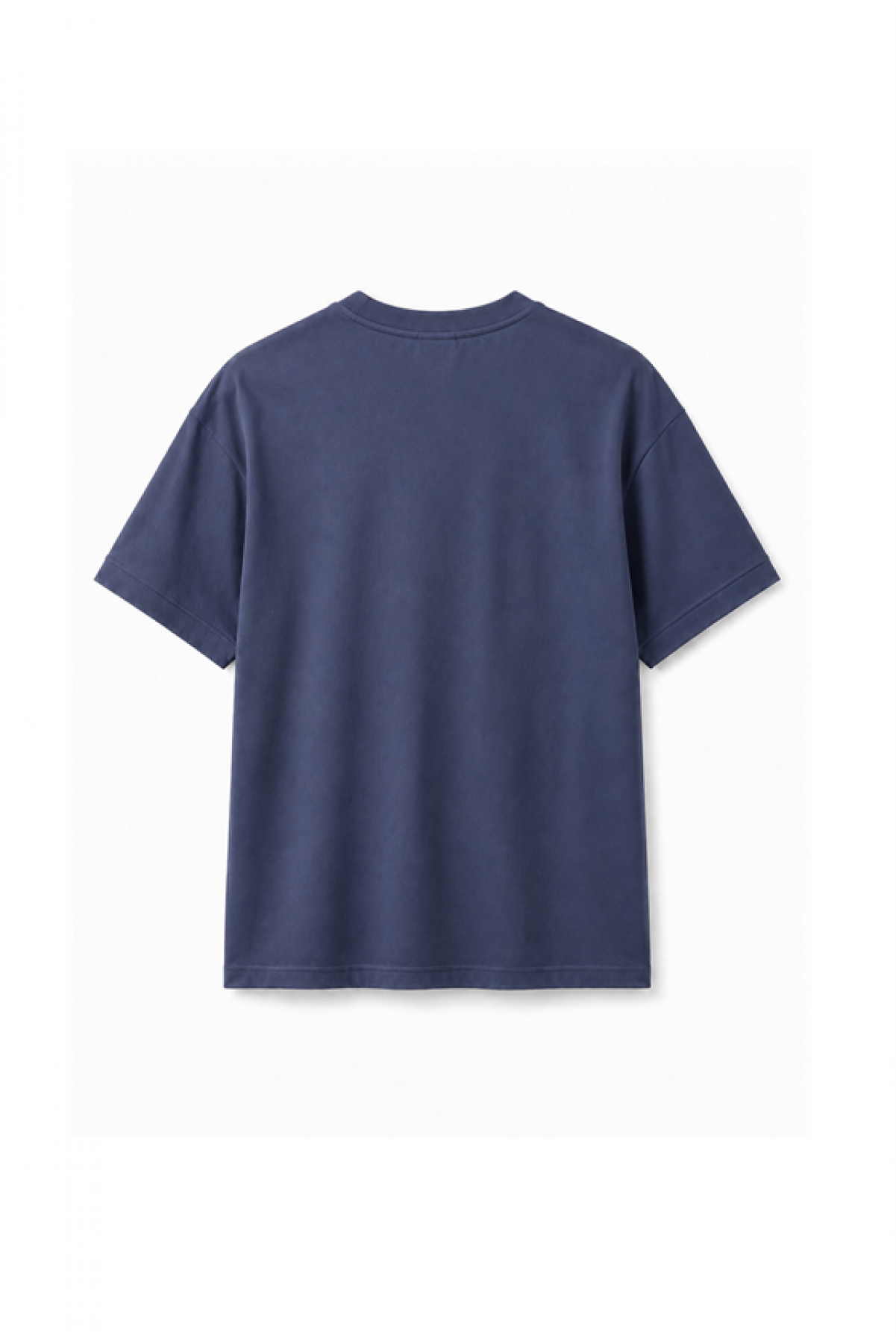 Slim Fit Kalıp Kolu Ribanalı Basic %100 Pamuklu Tişört S