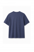 Slim Fit Kalıp Kolu Ribanalı Basic %100 Pamuklu Tişört S