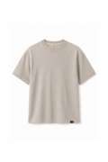 Slim Fit Kalıp Kolu Ribanalı Basic %100 Pamuklu Tişört S