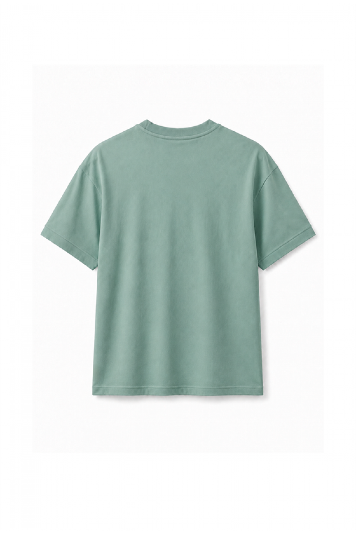 Slim Fit Kalıp Kolu Ribanalı Basic %100 Pamuklu Tişört S