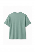 Slim Fit Kalıp Kolu Ribanalı Basic %100 Pamuklu Tişört S