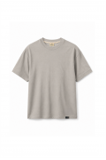 Slim Fit Kalıp Kolu Ribanalı Basic %100 Pamuklu Tişört S