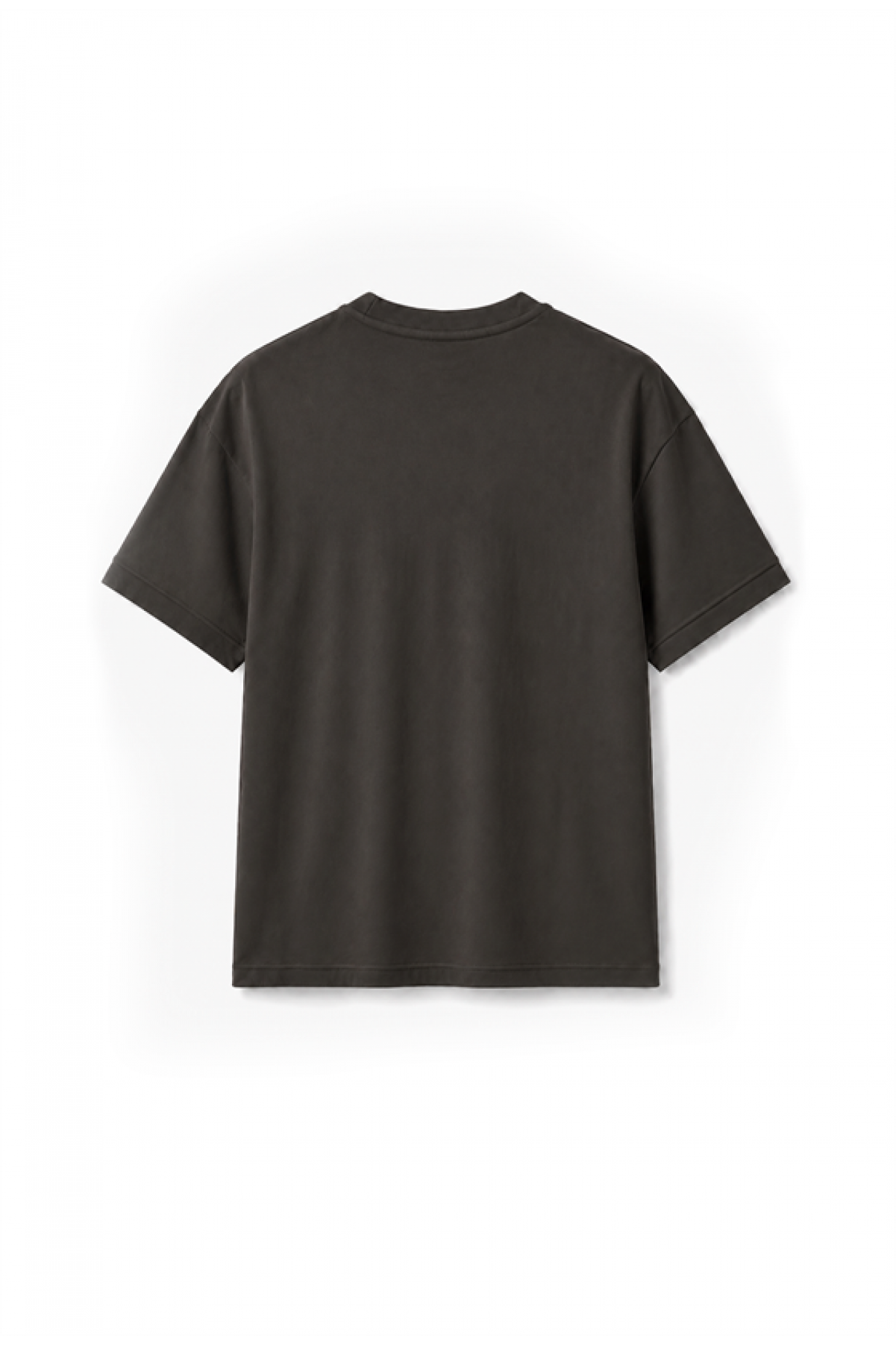 Slim Fit Kalıp Kolu Ribanalı Basic %100 Pamuklu Tişört S