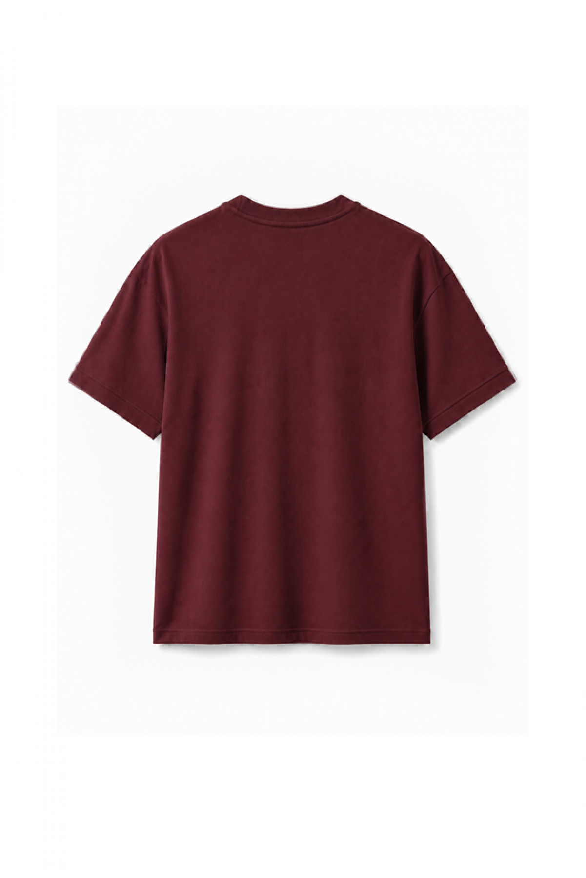 Slim Fit Kalıp Kolu Ribanalı Basic %100 Pamuklu Tişört S