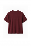 Slim Fit Kalıp Kolu Ribanalı Basic %100 Pamuklu Tişört S