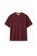 Slim Fit Kalıp Kolu Ribanalı Basic %100 Pamuklu Tişört S
