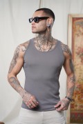 Slim Fit Kaşkorseli Esnek Düz  Erkek Sporcu Atlet XS