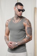Slim Fit Kaşkorseli Esnek Düz  Erkek Sporcu Atlet XS