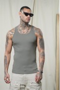 Slim Fit Kaşkorseli Esnek Düz  Erkek Sporcu Atlet XS