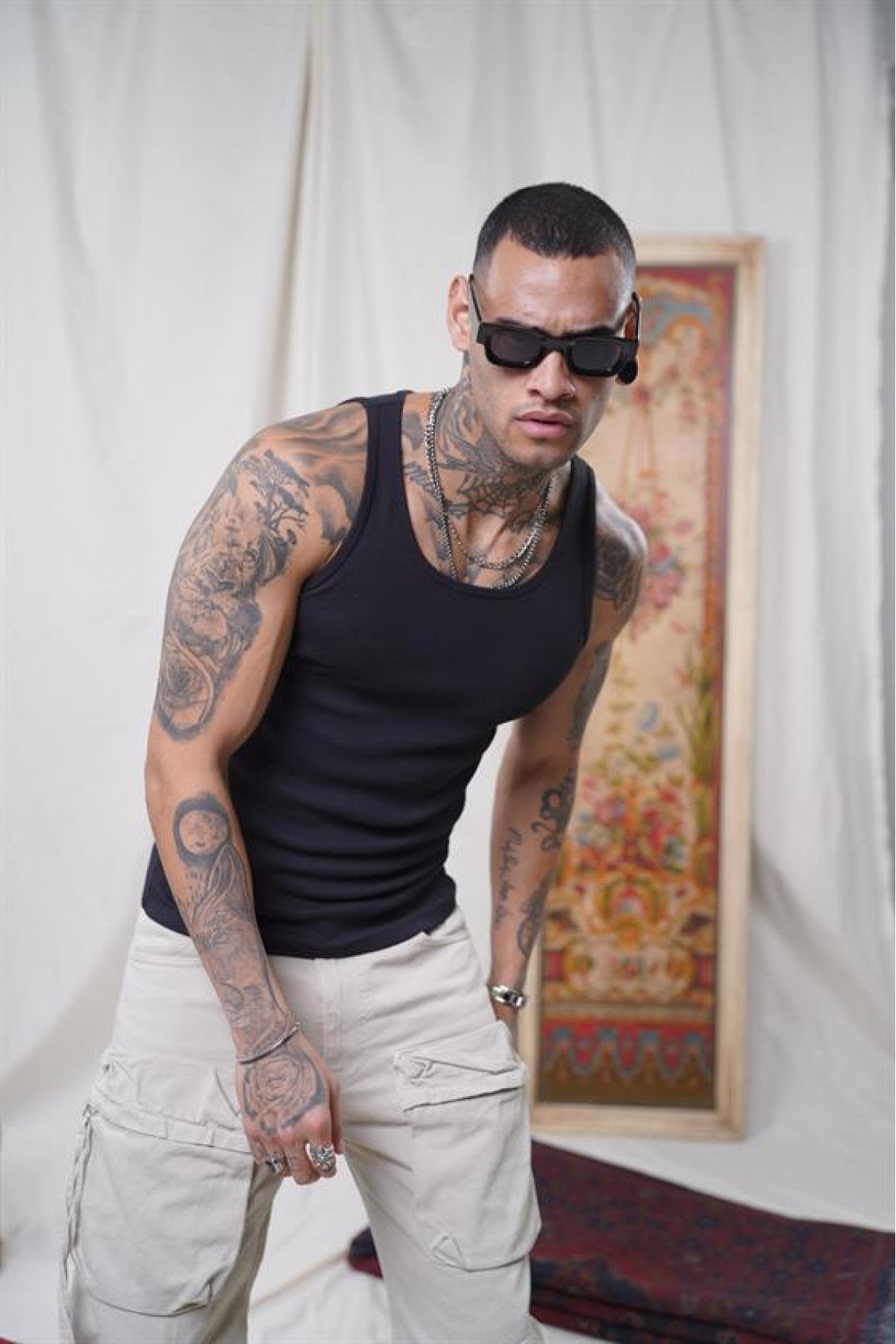 Slim Fit Kaşkorseli Esnek Düz  Erkek Sporcu Atlet XS