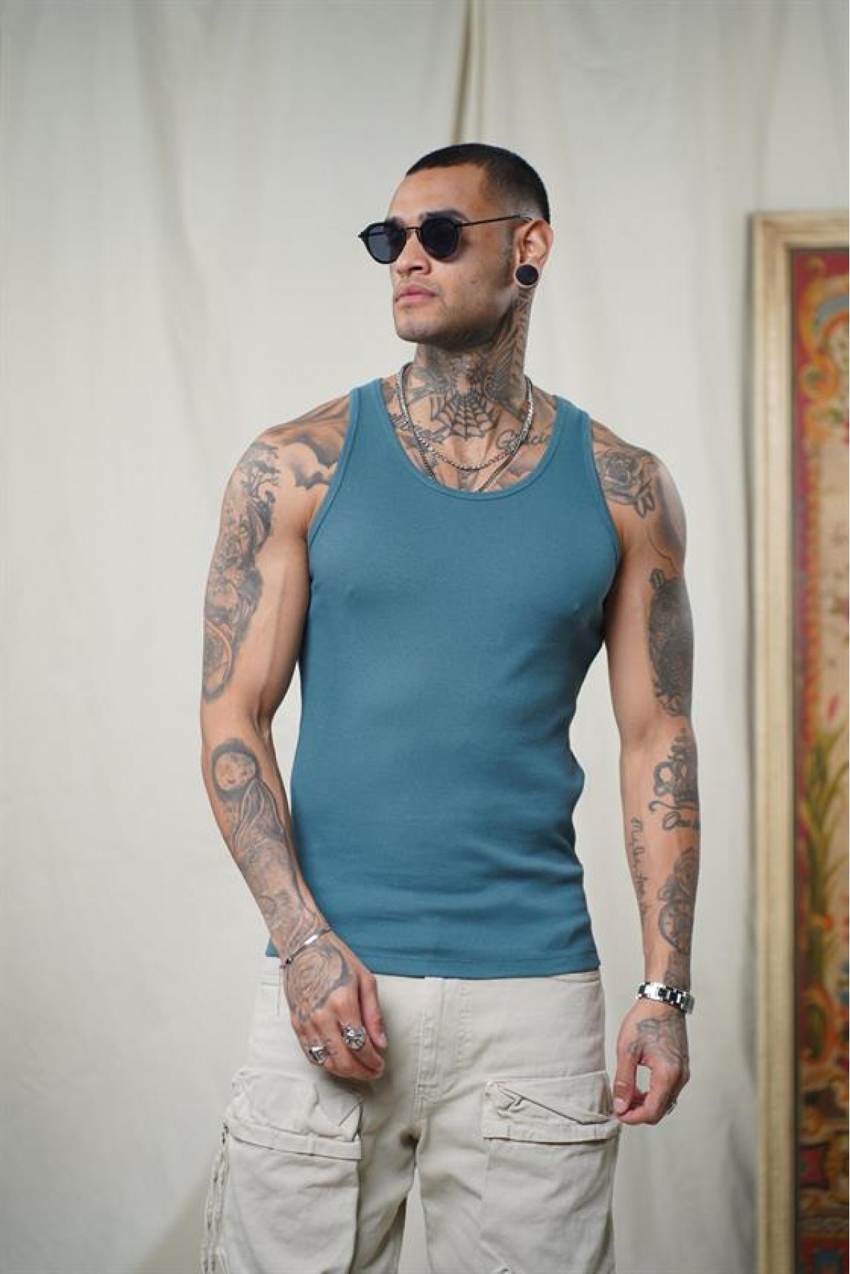 Slim Fit Kaşkorseli Esnek Düz  Erkek Sporcu Atlet XS