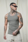 Slim Fit Kaşkorseli Esnek Düz  Erkek Sporcu Atlet XS