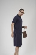 Yarım Oversize Kalıp Polo Yaka Erkek Şort Takım S