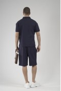 Yarım Oversize Kalıp Polo Yaka Erkek Şort Takım S