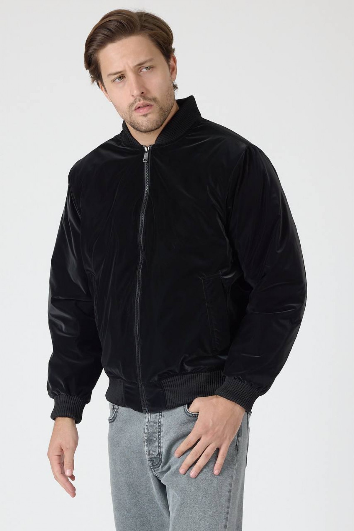 Erkek Basic Bomber Mont