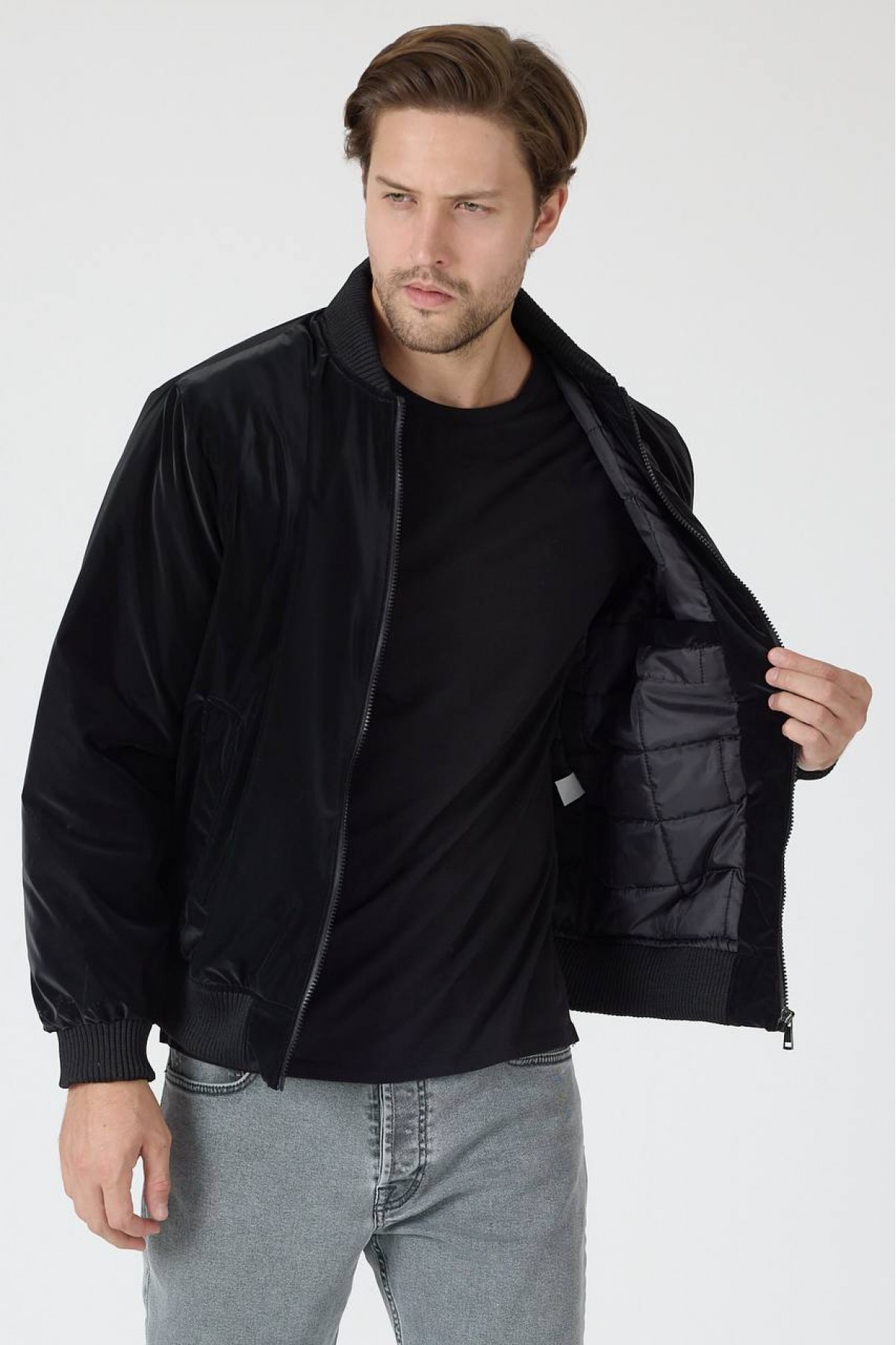 Erkek Basic Bomber Mont