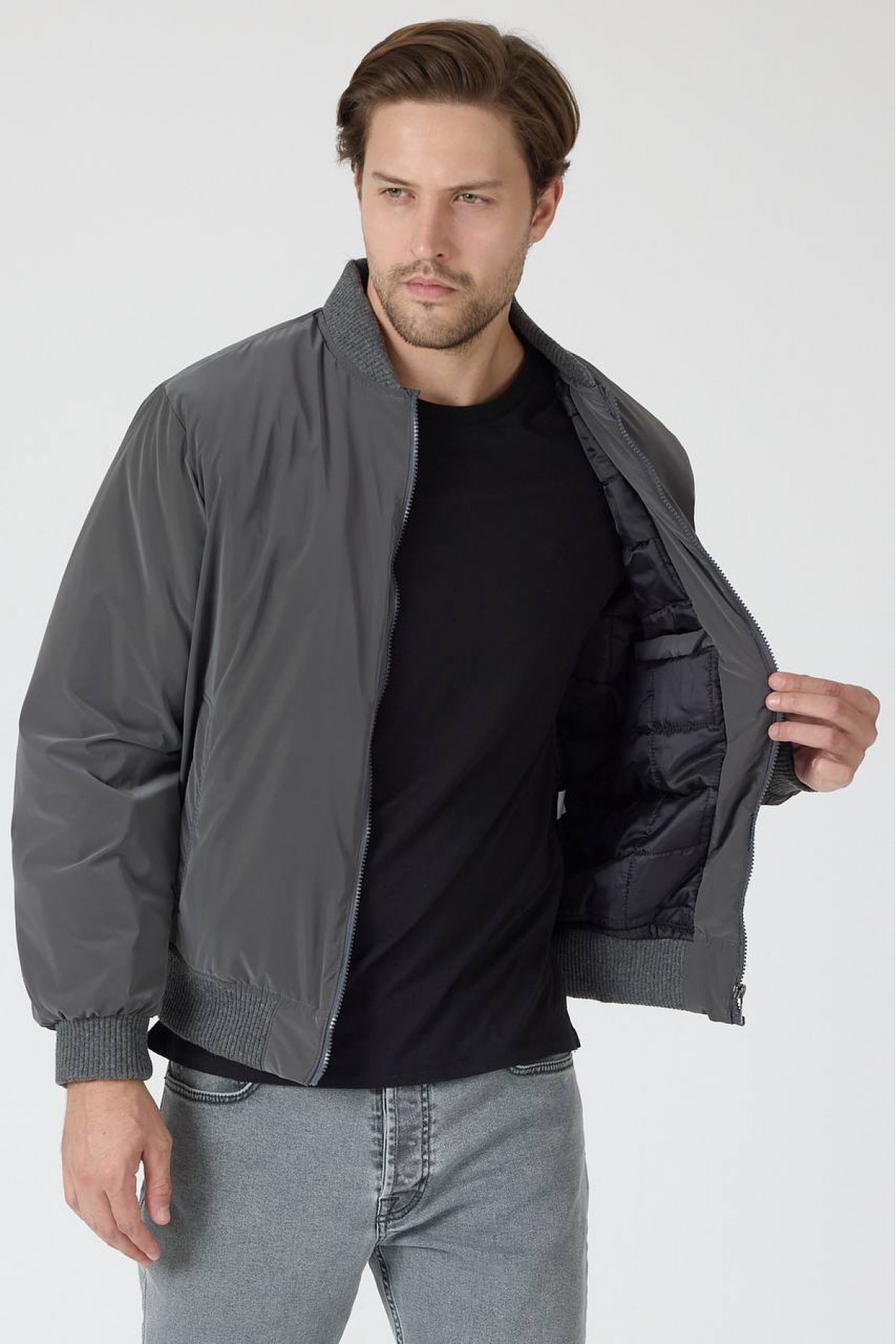 Erkek Basic Bomber Mont