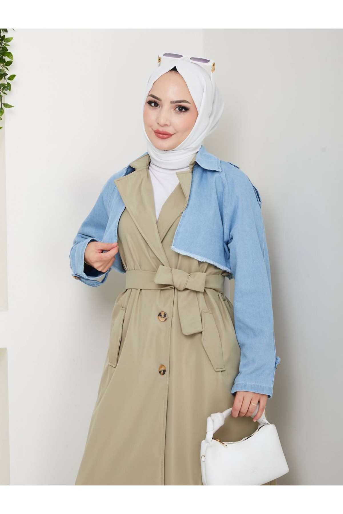 Kot Detaylı Su Geçirmez Trençkot