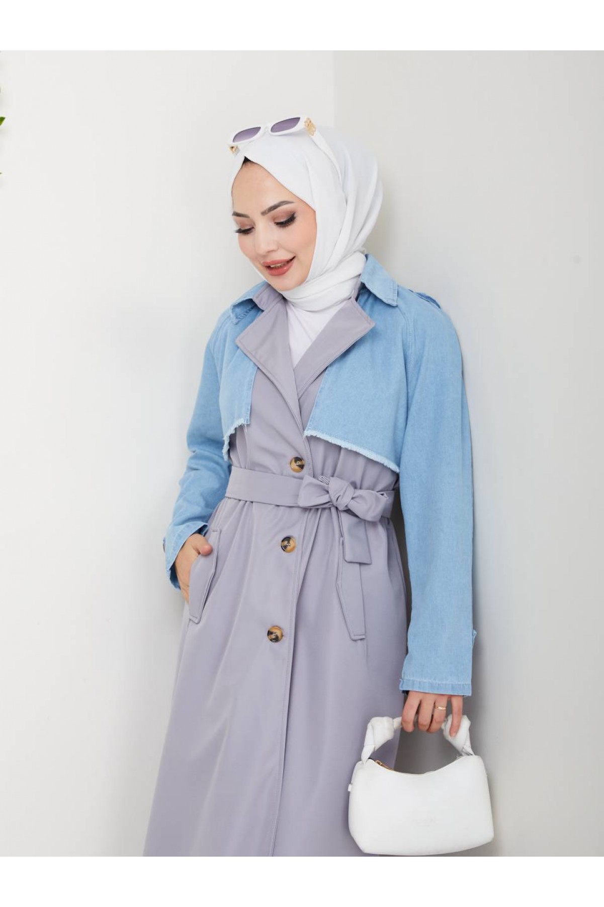 Kot Detaylı Su Geçirmez Trençkot