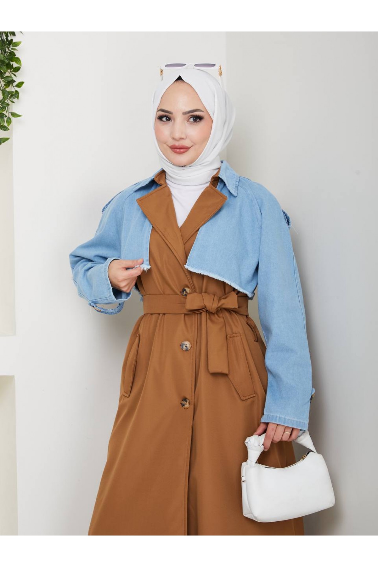 Kot Detaylı Su Geçirmez Trençkot