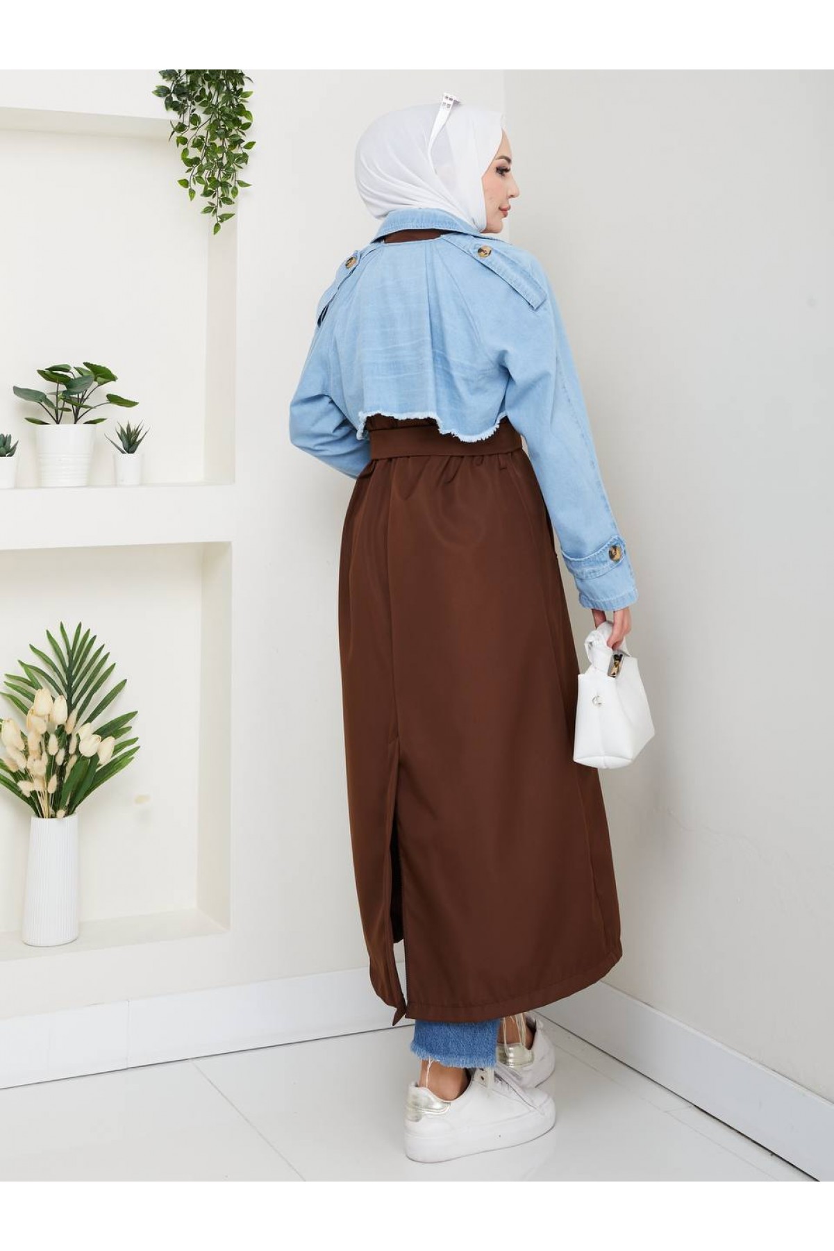 Kot Detaylı Su Geçirmez Trençkot