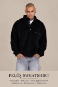 Erkek Pelüş Sweatshirt