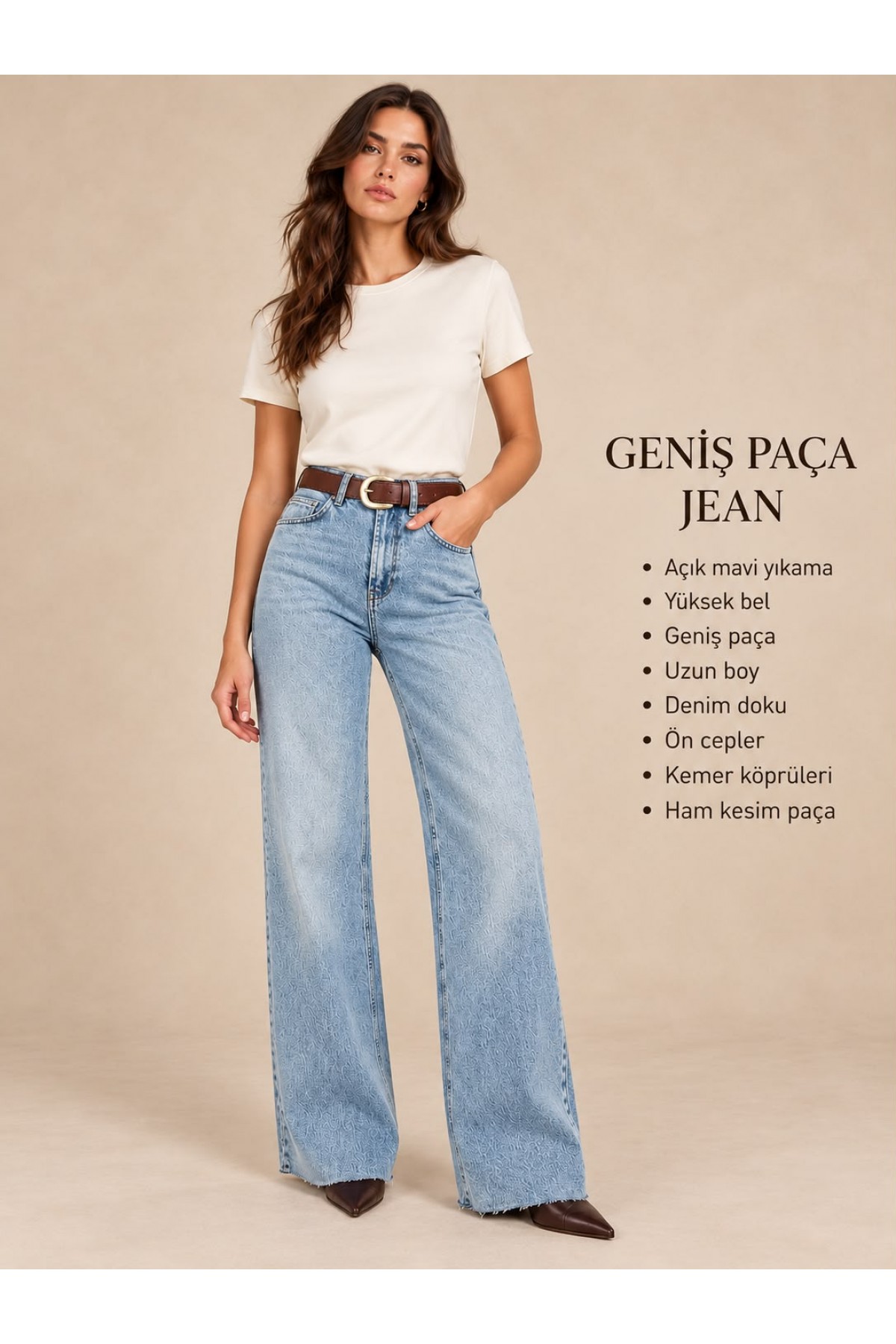 Düz Paça Jean