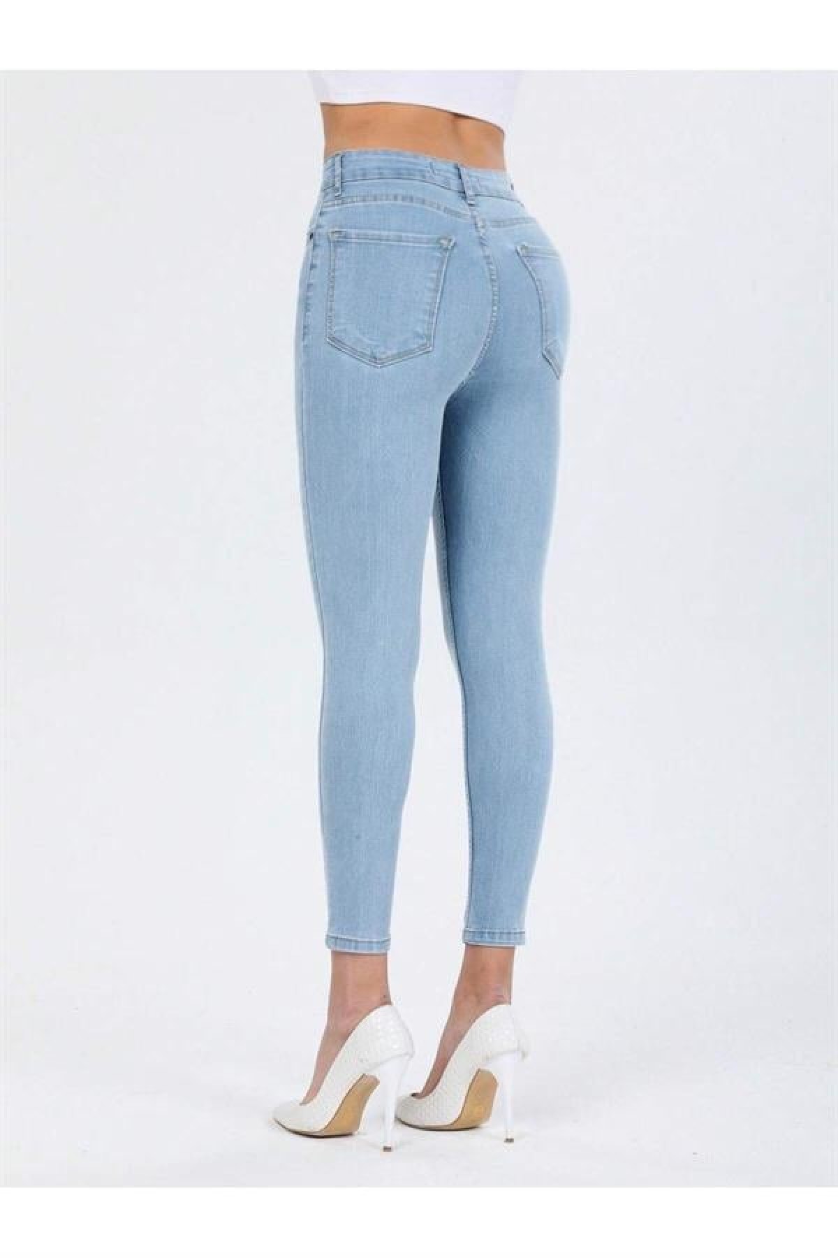 Skinny Jean Likralı Kadın Kot Pantolon 38